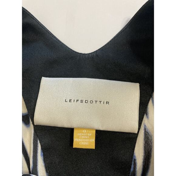 Anthropologie Leifsdottir 100% Silk High Low Dress Belted Sleeveless Size 0 - Picture 6 of 7
